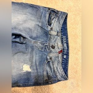 Guess Jeans Faded Distressed Daredevil Boot /size 27